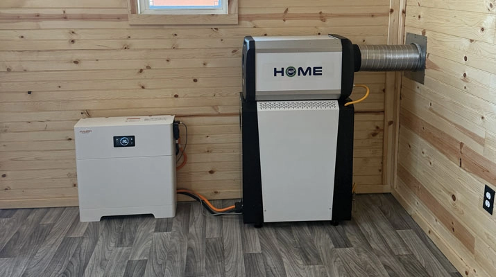 The WATT HOME solid oxide fuel cell system installed at the Hope Gas Edward M. Smith National Career and Life Skills Development Center in Clarksburg, West Virginia. (Photo courtesy of WATT Fuel Cell)