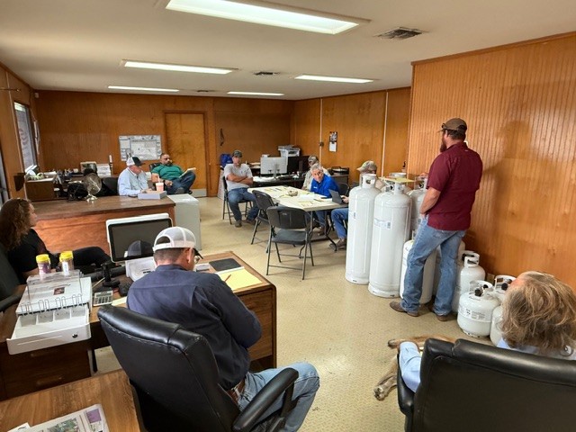 A photo showing the first meeting of the Hill Country Propane Emergency Response Team. (Photo courtesy of Heart of Texas Propane)
