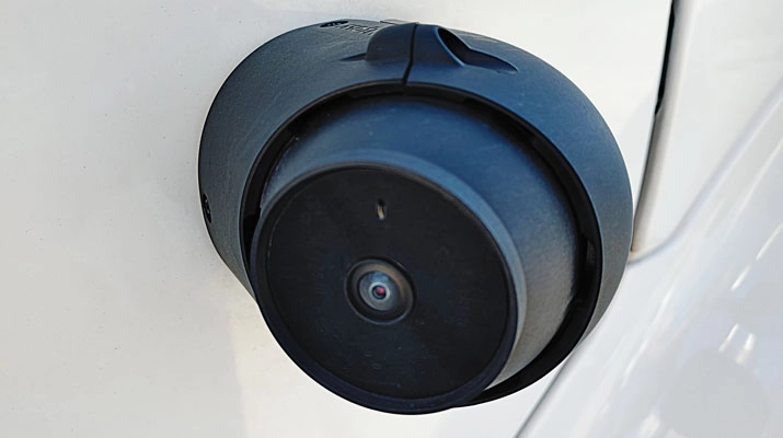 Cameras keep a watchful eye on the activity taking place around the vehicle. (Photo courtesy of Propane Ninja)