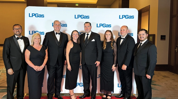 The Ferrellgas team also gathers together at the Hall of Fame induction ceremony. The event gives propane industry members the opportunity to reunite after the winter and on the eve of the NPGA Southeastern & International Propane Expo. (Photo by LP Gas Staff)