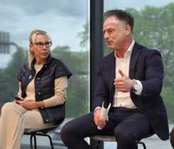 From left, Visit Philadelphia President and CEO Angela Val, Philadelphia Soccer 2026's Alison Grove and AmeriGas President and CEO Michael Sharp. (Photo courtesy of AmeriGas)