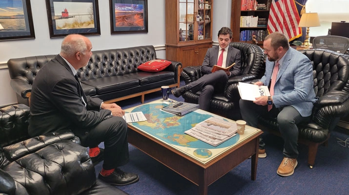 Industry professionals from the Michigan group met with the legislative teams of several senators and representatives. (Photo by LP Gas Staff)