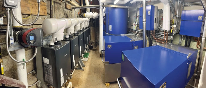 Propane-fueled combined heat and power units generate electricity and hot water at the Benbow Historic Inn in California. (Photo courtesy of Blue Star Gas)