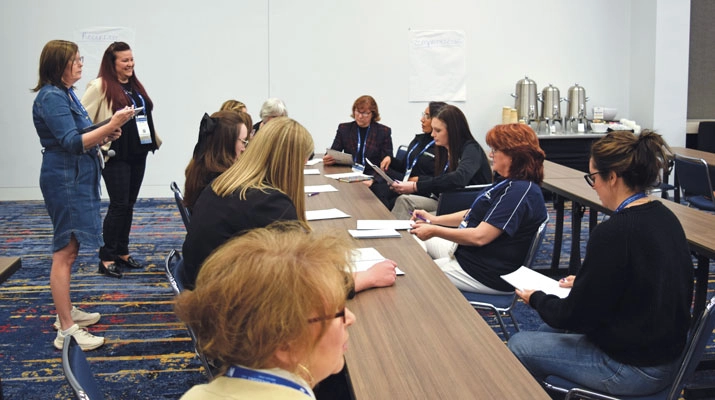 Members of Women in Propane take the DiSC training on building emotional intelligence. (Photo courtesy of Women in Propane)