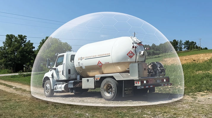 Insurers examine everything from tanks and bobtails to emergency shutoffs and cylinder storage when visiting a propane retailer. (Photo by LP Gas Staff; klyaksun/iStock / Getty Images Plus/Getty  Images (dome))