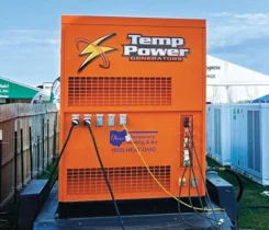 Propane generators work on-site at the 2025 Farm Progress Show in Illinois. (Photo by Mark Leitman)