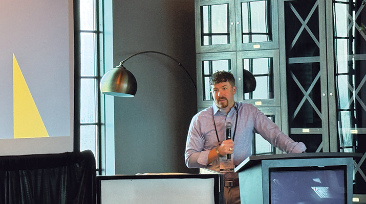 Dustin Delay discusses propane market dynamics at the Growth Summit. (Photo by LP Gas Staff)