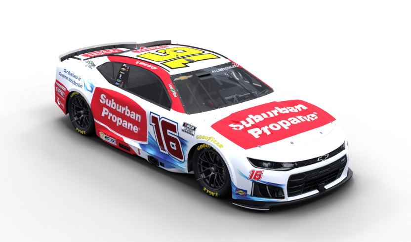 Image of the special-edition No. 16 Suburban Propane Chevy