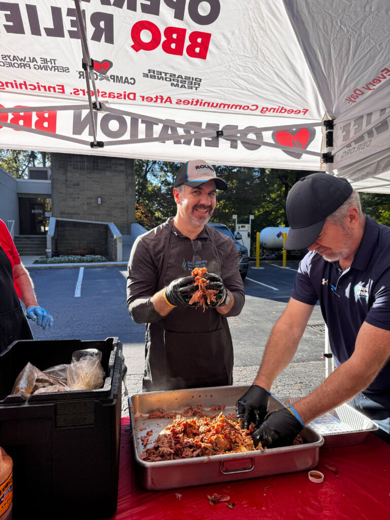 Photo of John Jessup of the Southeast Propane Alliance during the Young Professionals Council's Day of Service